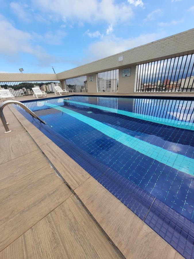 Flat Completo Novo A 350M Da Praia Com Piscina Sao Vicente  Ngoại thất bức ảnh