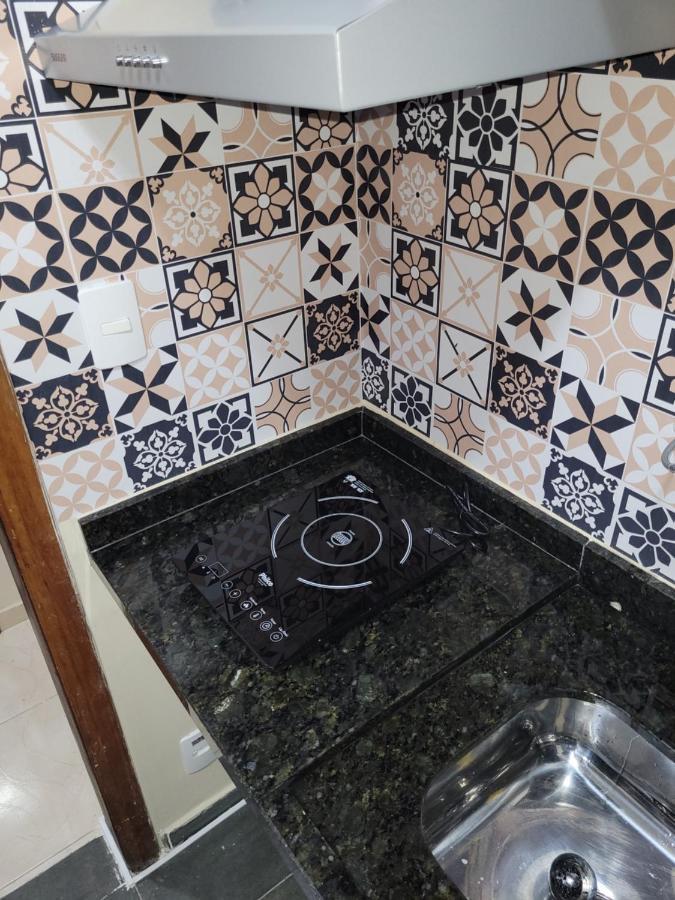 Flat Completo Novo A 350M Da Praia Com Piscina Sao Vicente  Ngoại thất bức ảnh