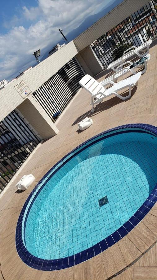 Flat Completo Novo A 350M Da Praia Com Piscina Sao Vicente  Ngoại thất bức ảnh