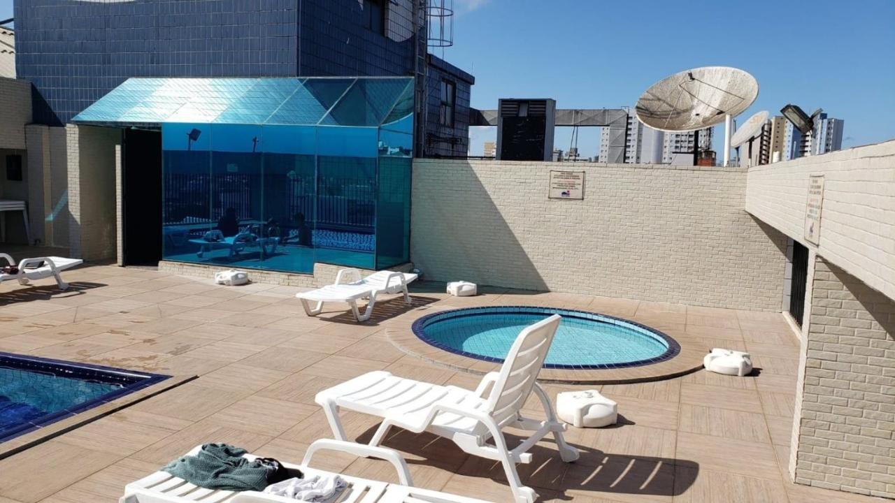 Flat Completo Novo A 350M Da Praia Com Piscina Sao Vicente  Ngoại thất bức ảnh